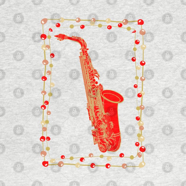 Christmas Saxophone by AngelFlame